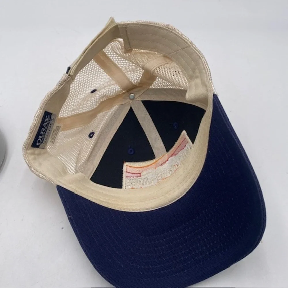 Kandahar Lodge‎ Ouray Sportswear Trucker Hat Mens Navy Blue Whitefish MT Montana